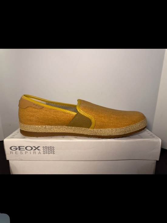Geox Respira Copacabana 9 Espadrille Slip on Loafers Shoes Curry Mens 11